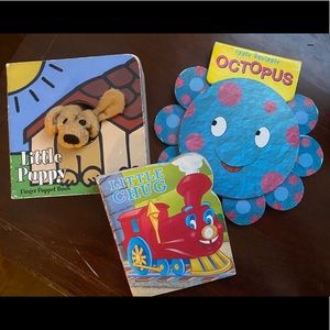 Three tiny board books.